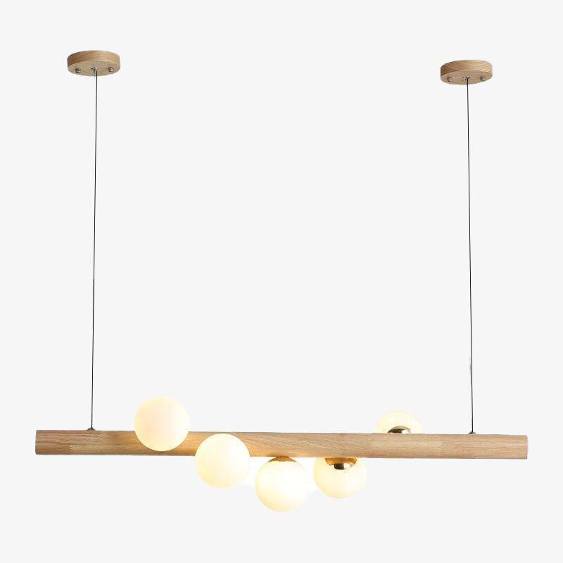 Nordisk design LED-trælysekrone