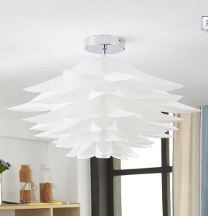 Rimon blomsterloftlampe i hvid