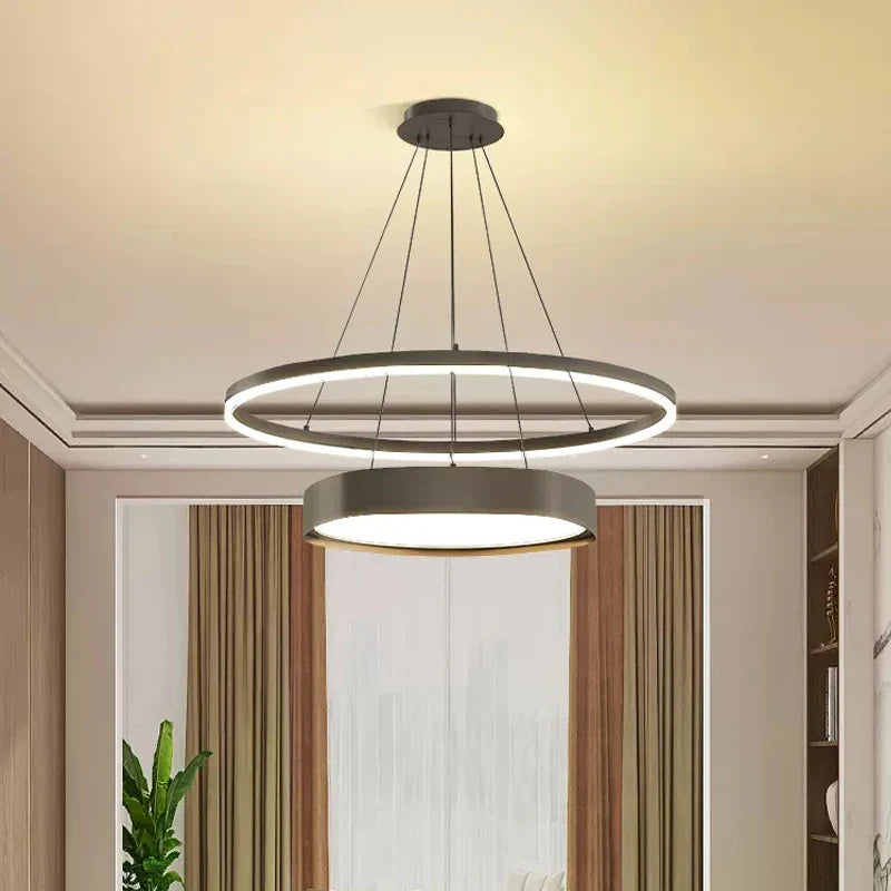 moderne nordisk LED-lysekrone med kreativt og enkelt design