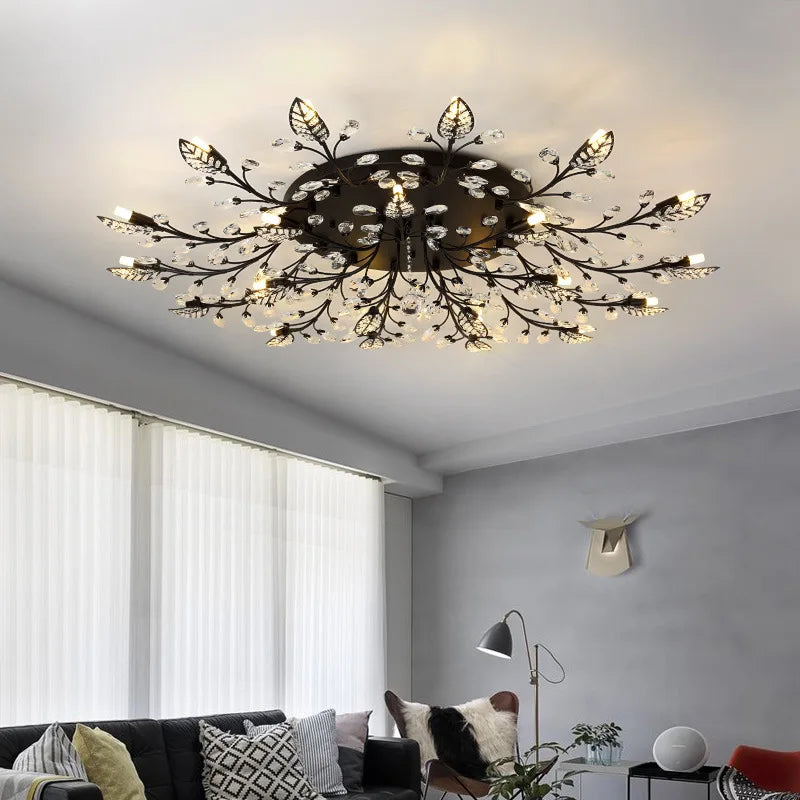 Elegant moderne krystallysekrone