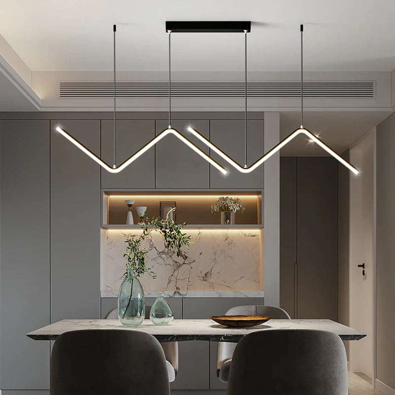 Moderne nordisk LED-lysekrone til indretning