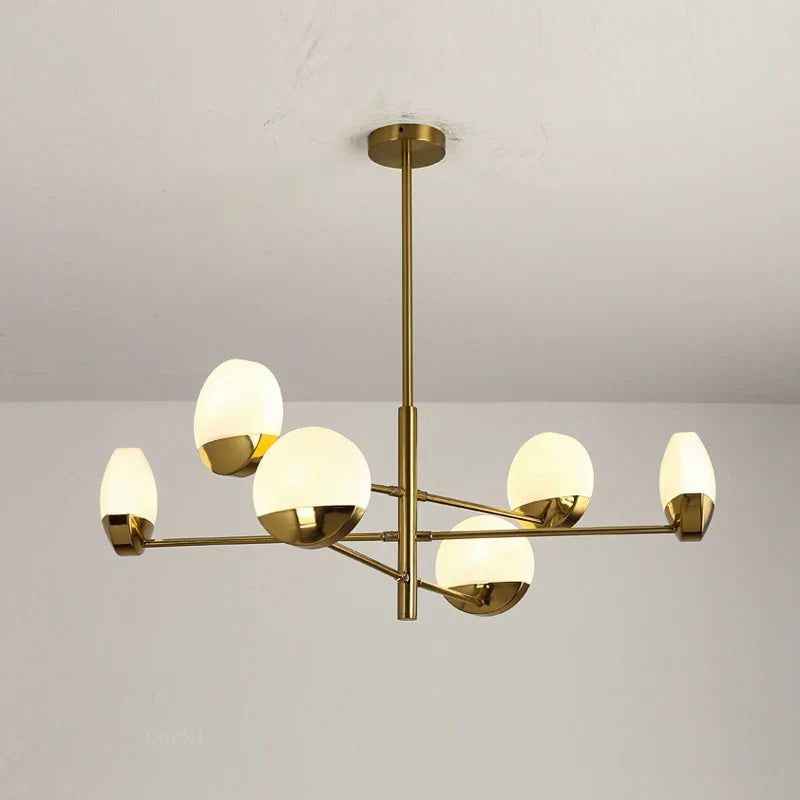 Moderne LED-glaslampe med kreativt design til et elegant interiør