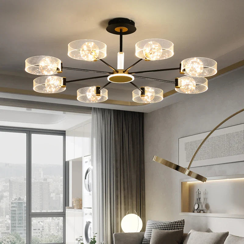 Chic, moderne og lys LED-lysekrone