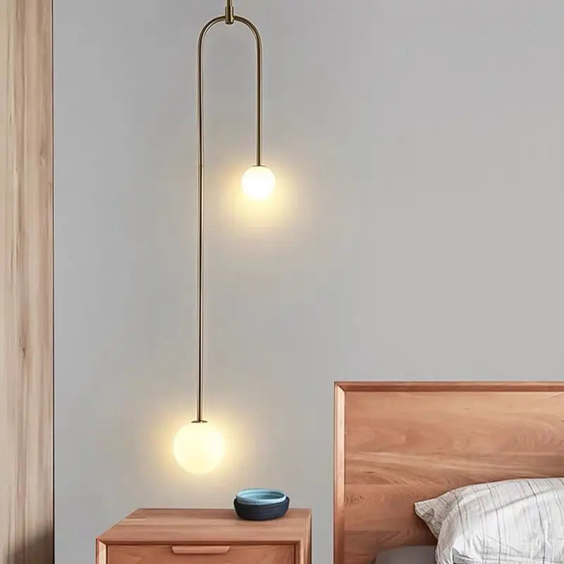 Dobbelt hoved retro lysekrone nordisk personlighed butiksudsmykning