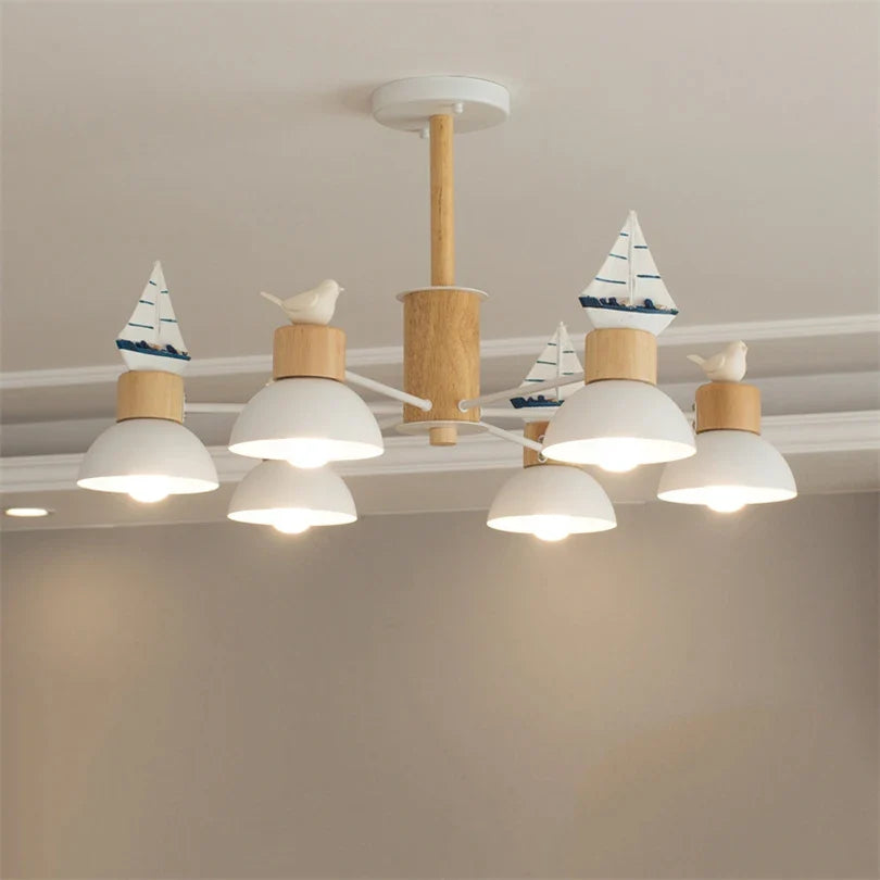 Nordisk lysekrone fugl LED enkel moderne mini indretning belysning