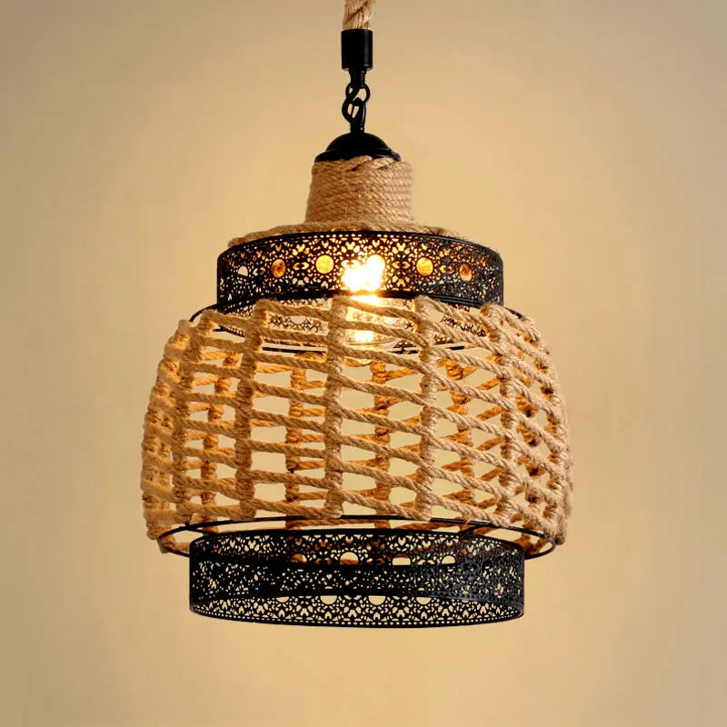 Moderne justerbar vintage hampelysekrone