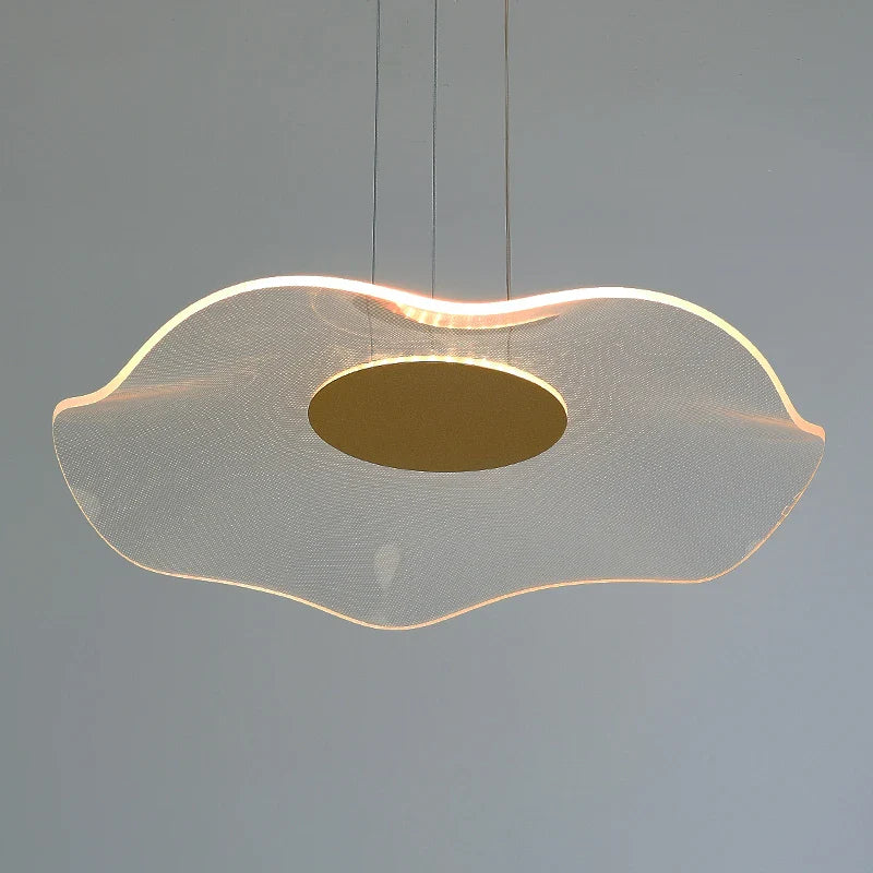 Moderne enkel LED-lampe, nordisk lysekrone i lotusblad, dæmpbar