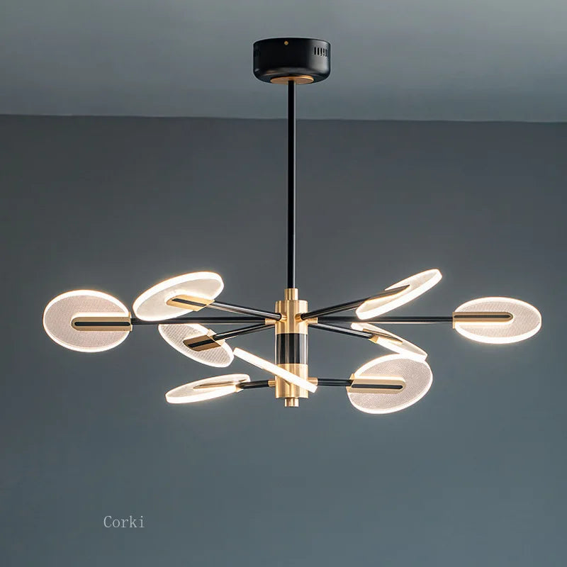 Moderne akryl lysekrone i nordisk design til elegant indretning