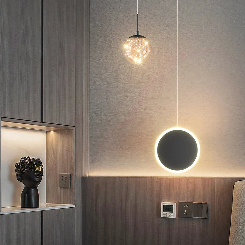 moderne minimalistisk nordisk pendel med to hoveder