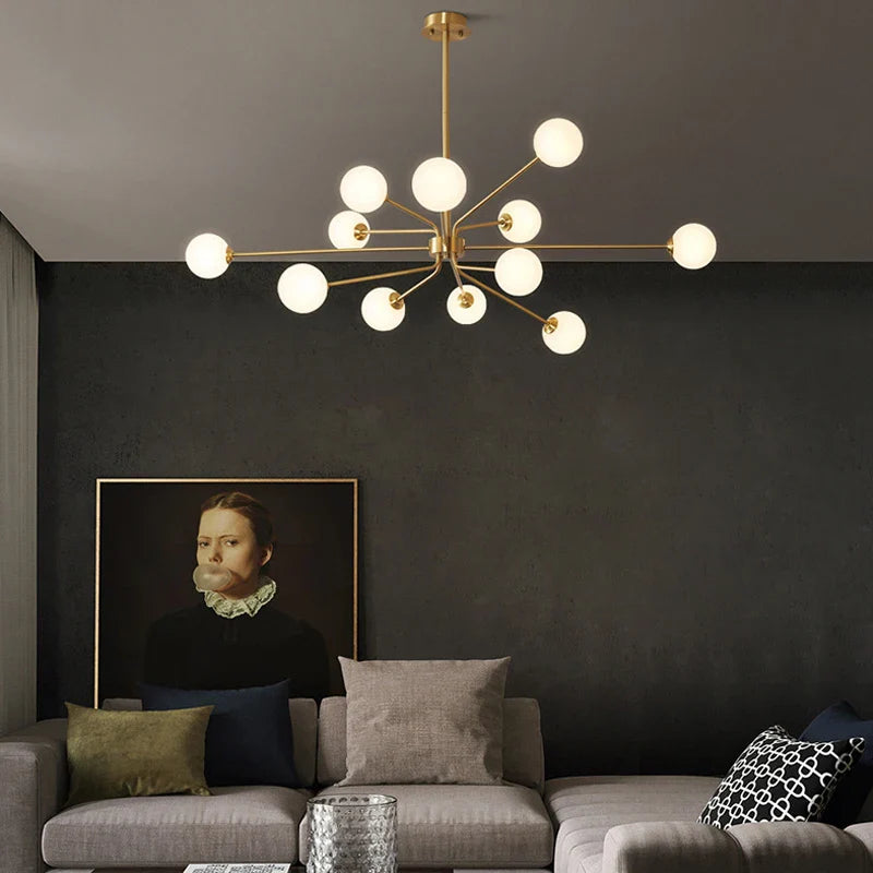 Dekorativ kobberlampe til et nordisk hjem