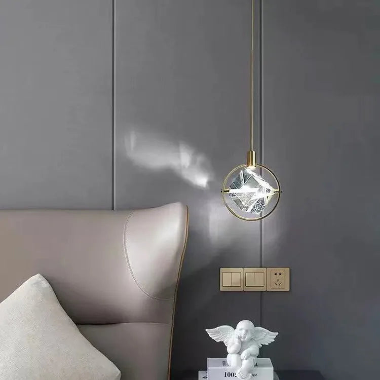 Nordisk kreativ postmodern LED-lysekrone i luksuskrystal til bar