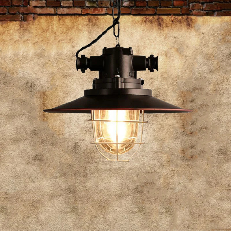 Retro industriel vintage metal pendel