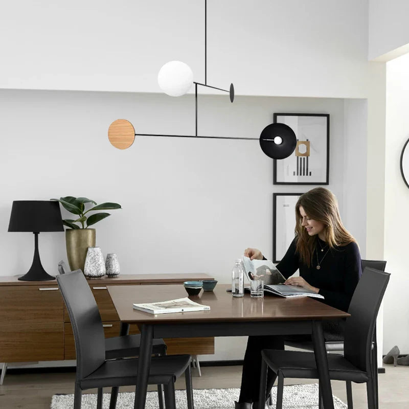 Retro minimalistisk designerlysekrone til et moderne hjem