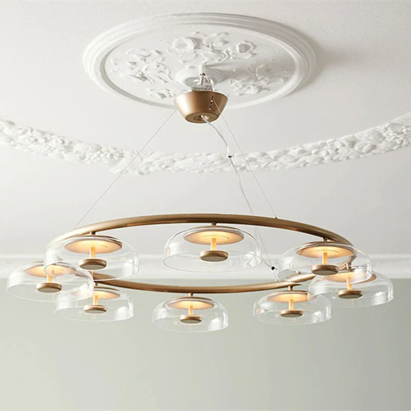 Elegant, moderne skandinavisk kobberfarvet pendel