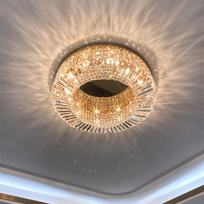 Elegant LED-krystallysekrone