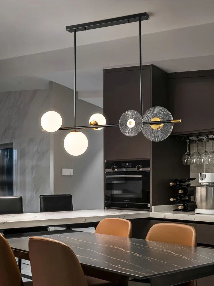Elegant nordisk LED-glaslysekrone
