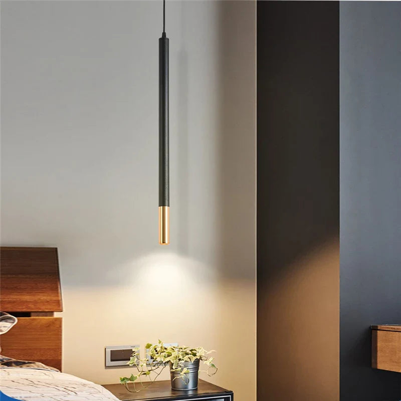 LED-hængelampe til sengebord unikt indretningsdesign