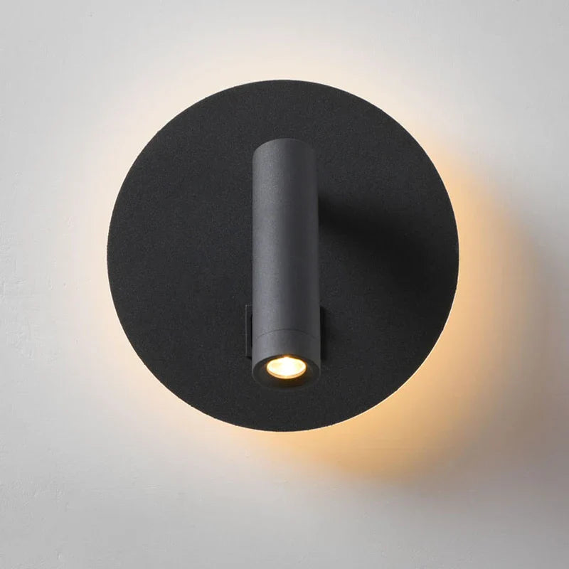 Minimalistisk LED-lysekrone med spotlysafbryder til indretning