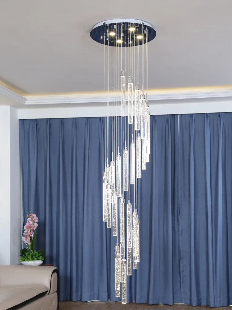 XL LED spirallysekrone til elegant indendørsbelysning