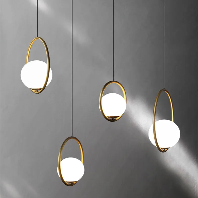 Retrolampe i glas til indendørs indretning med LED