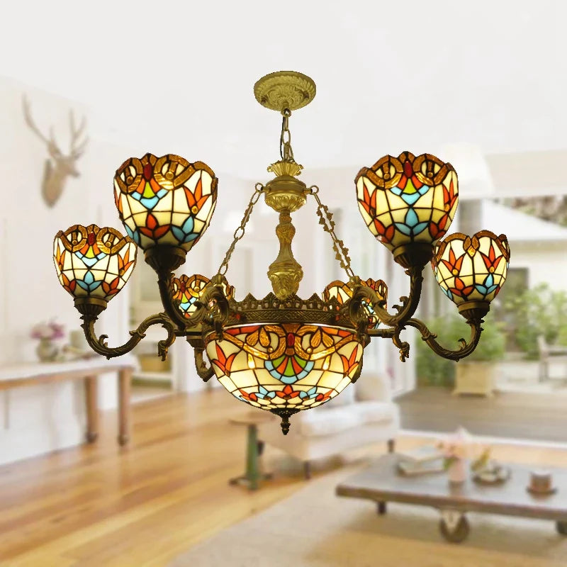 Moderne glas lysekrone nordisk design til indretning