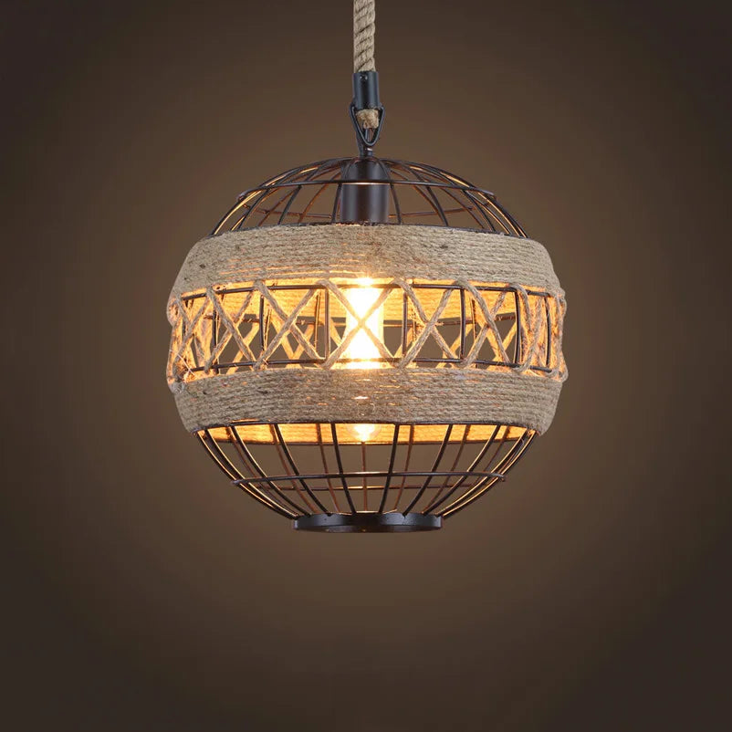 Retro lampe i hamptov til restaurant, bar og café