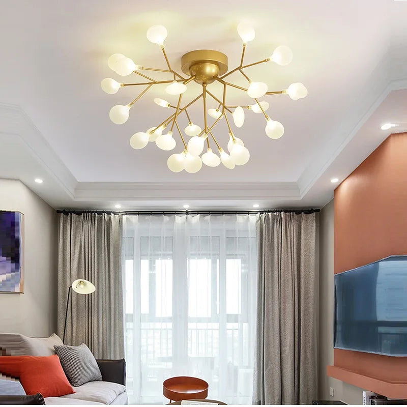 Kreativ moderne LED-lysekrone