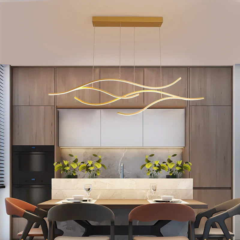Elegant moderne LED-lysekrone