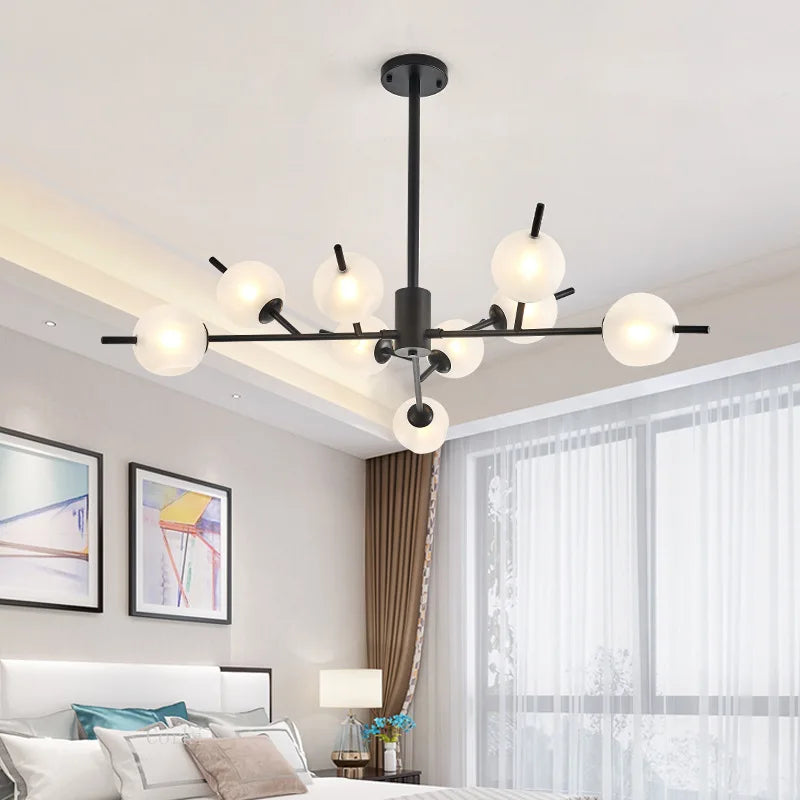 Nordisk designlampe i glas.