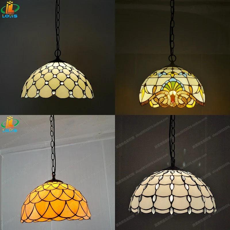 Europæisk Tiffany-lampe til restaurant, café eller bar