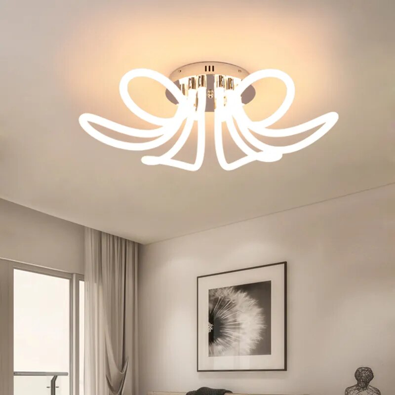 Elegant minimalistisk nordisk LED-lysekrone