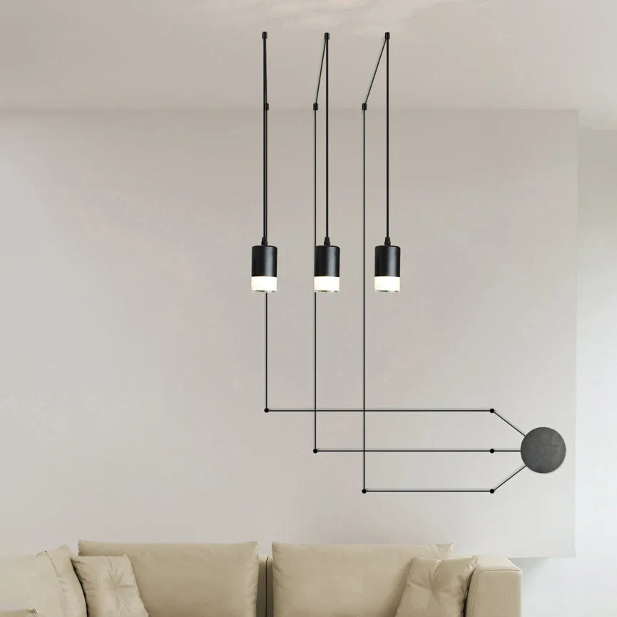 Nordisk stil moderne LED-edderkoppelampe til ophæng