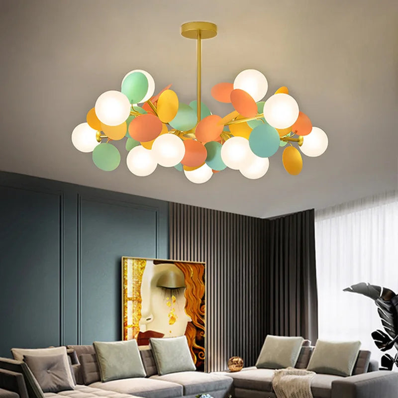 Kreativ nordisk lysekrone, minimalistisk moderne "magiske bønner"-lampe