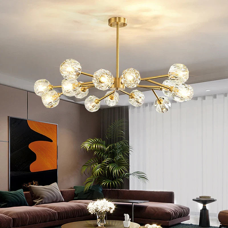 Elegant moderne krystallysekrone