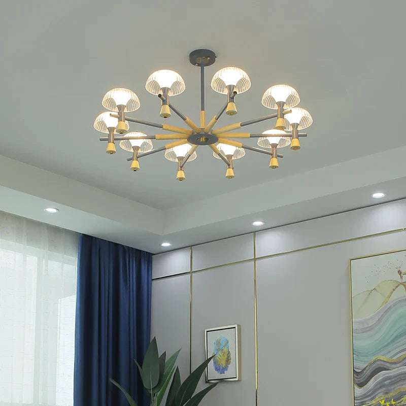 Nordisk LED-krystallysekrone, luksus, minimalistisk og moderne belysning