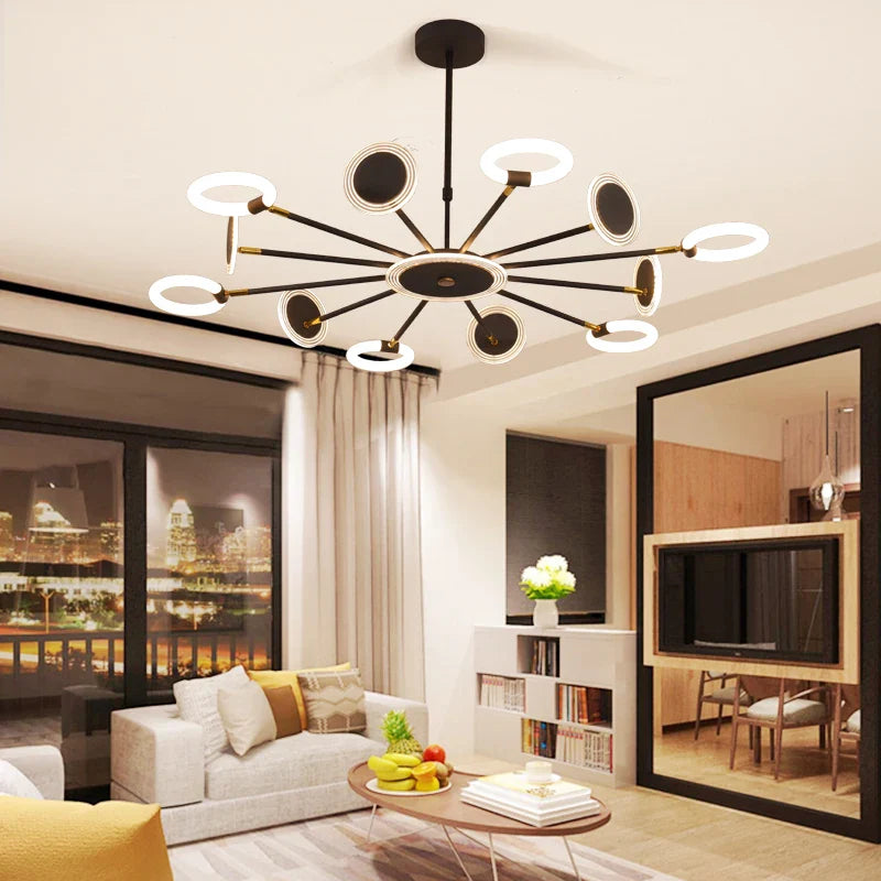Elegant moderne LED-lysekrone