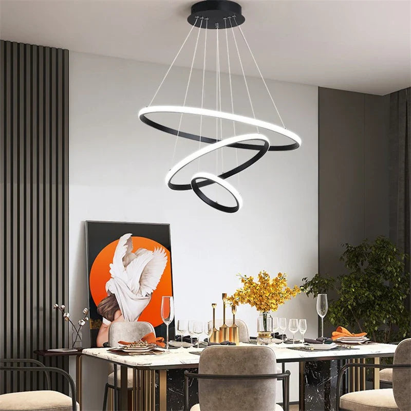Moderne, minimalistisk og elegant LED-lysekrone