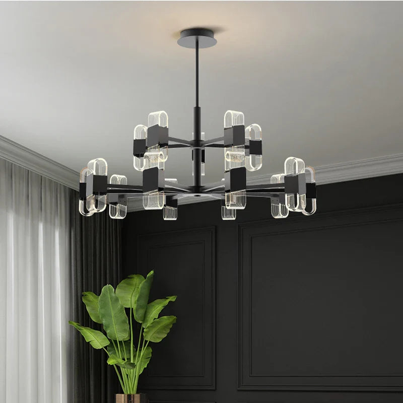 Luksusdesign lysekrone til elegant nordisk belysning
