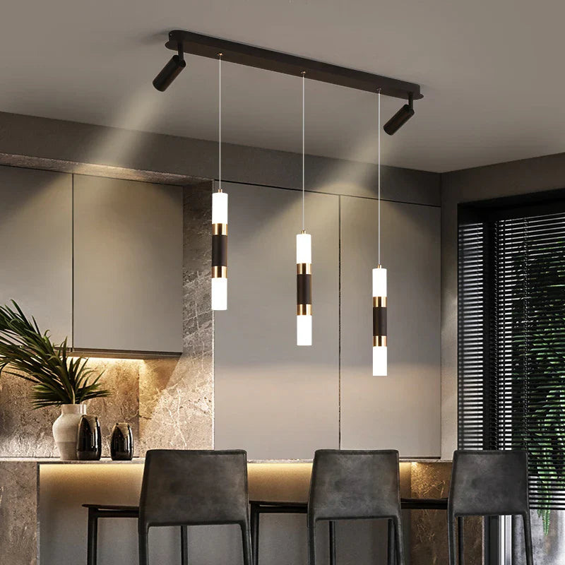 Moderne justerbar LED-lysekrone til forskellige rum