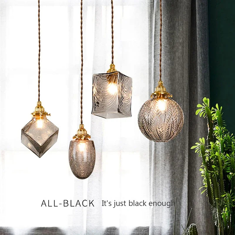 Elegant nordisk designglaslysekrone
