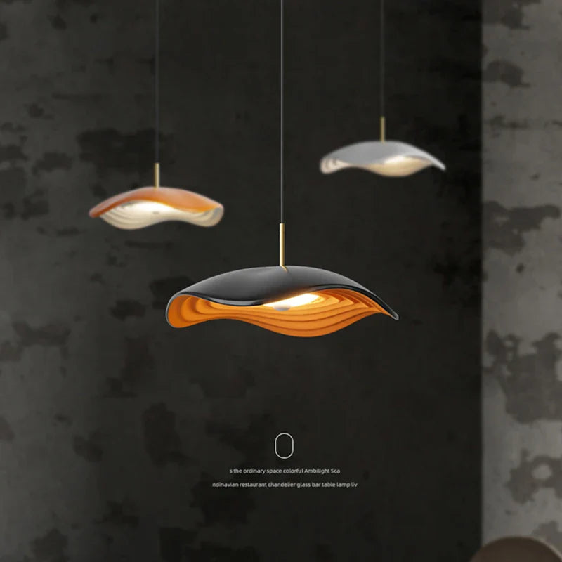 Wabi-sabi minimalistisk moderne kunst lysekrone til kreativ bar