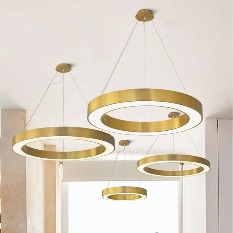 Runde LED-ringlamper til moderne, kreativ belysning