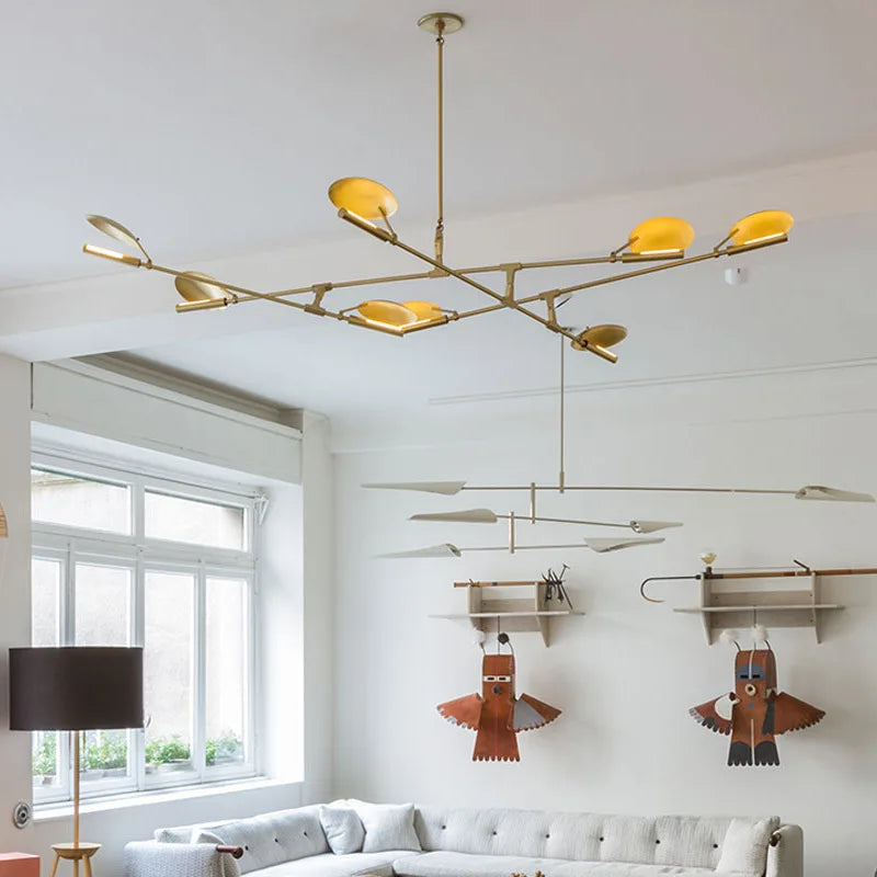 Moderne LED-lysekrone indendørs design