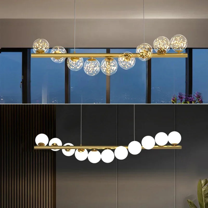 Elegant nordisk glaslampe