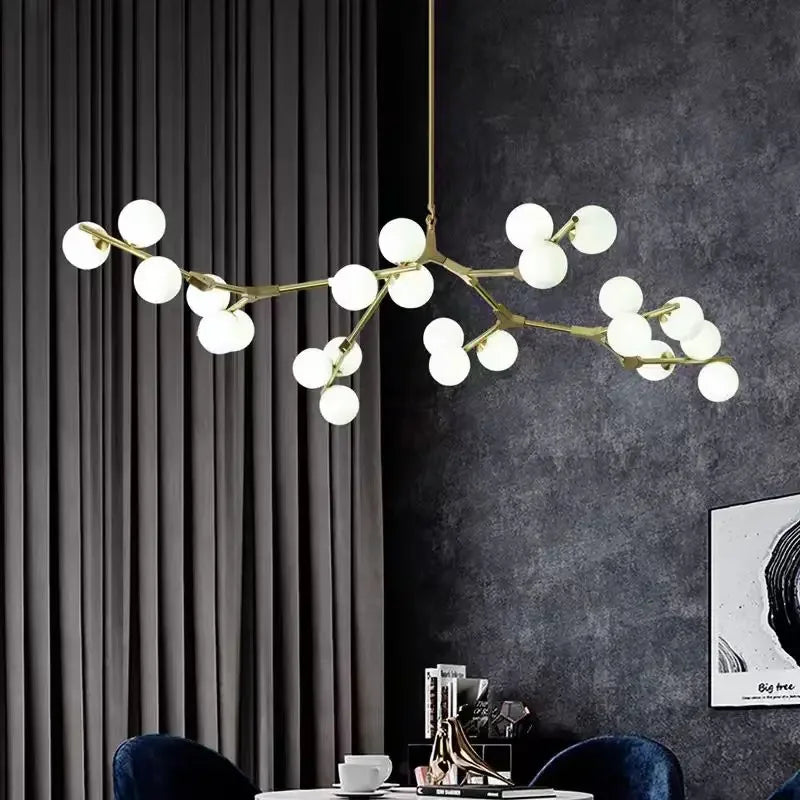 Moderne designglaslysekrone til din indretning