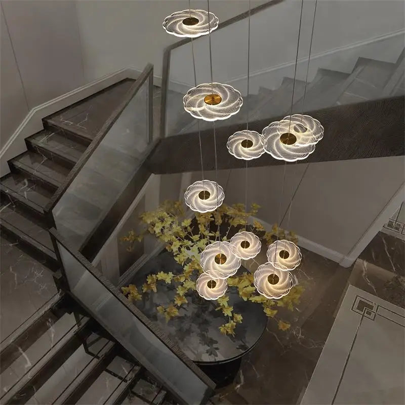 Moderne LED-lysekrone til elegant indendørsbelysning
