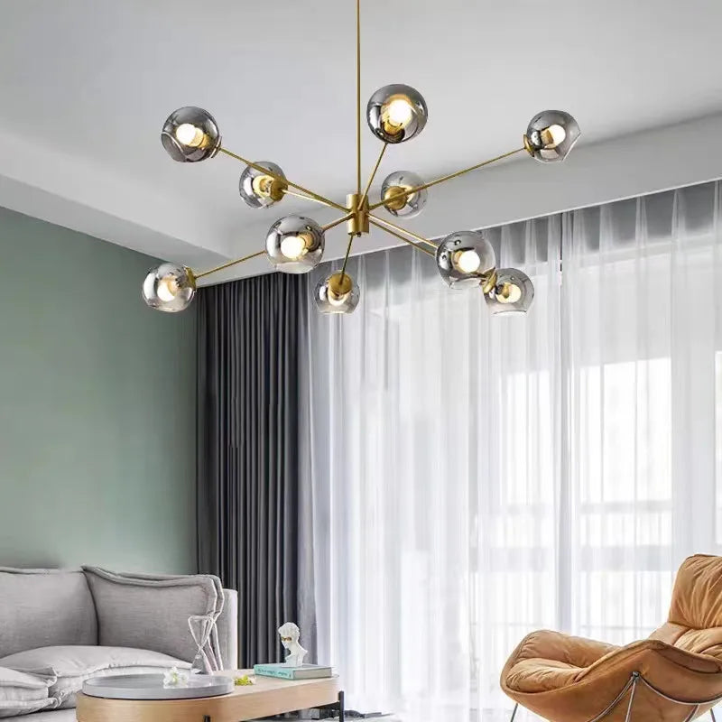 Elegant retro-chic lysekrone