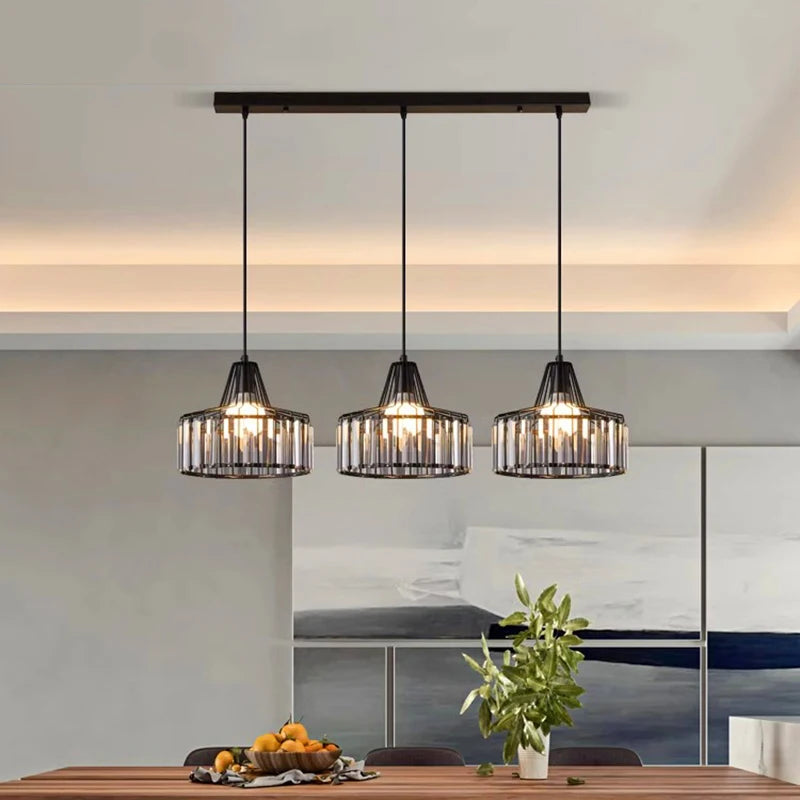 Moderne nordisk jern- og glaslampe: elegant og moderne belysning