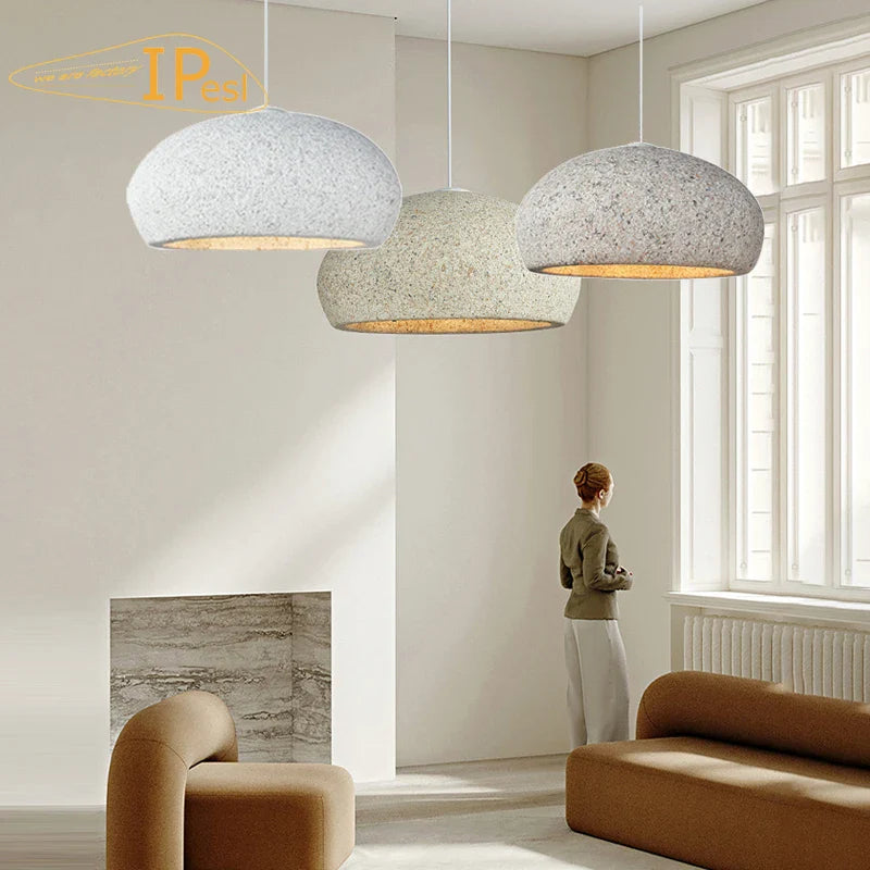 moderne harpikslysekrone minimalistisk nordisk wabi-sabi-pendel