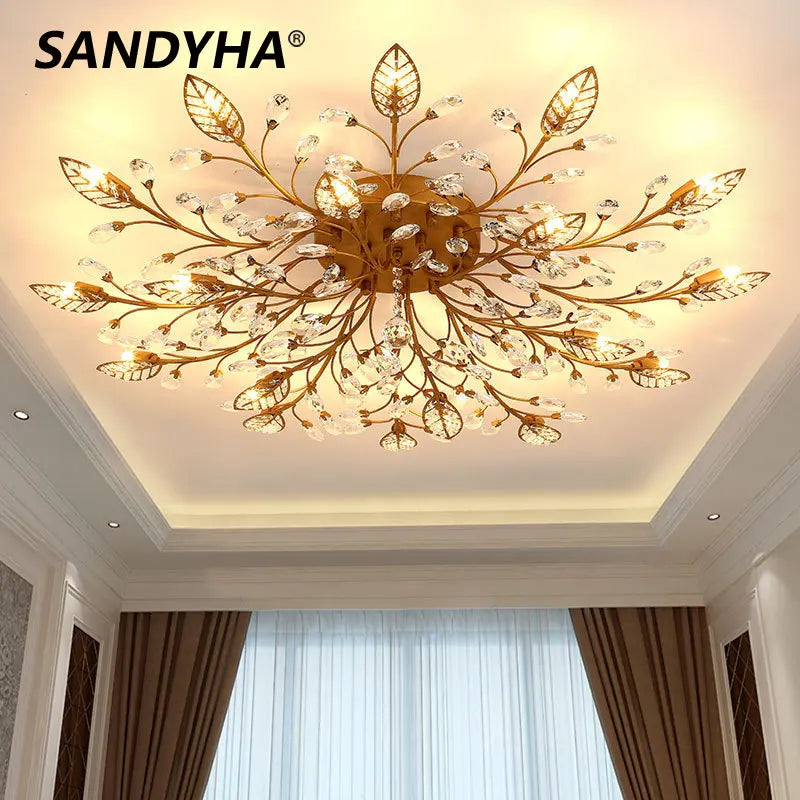 SANDYHA Nordisk Moderne Krystal Gulvlampe